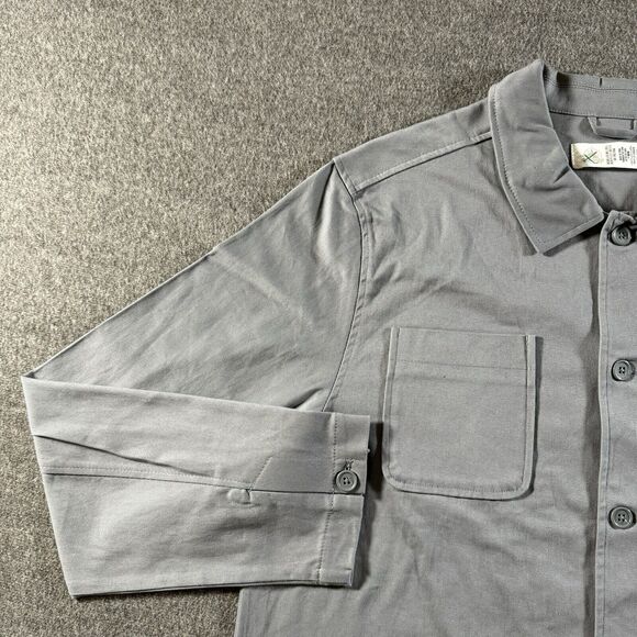 Disney Parks The Haunted Mansion Jacket Men's Large Shacket Button Up 4-Pocket - Picture 7 of 15